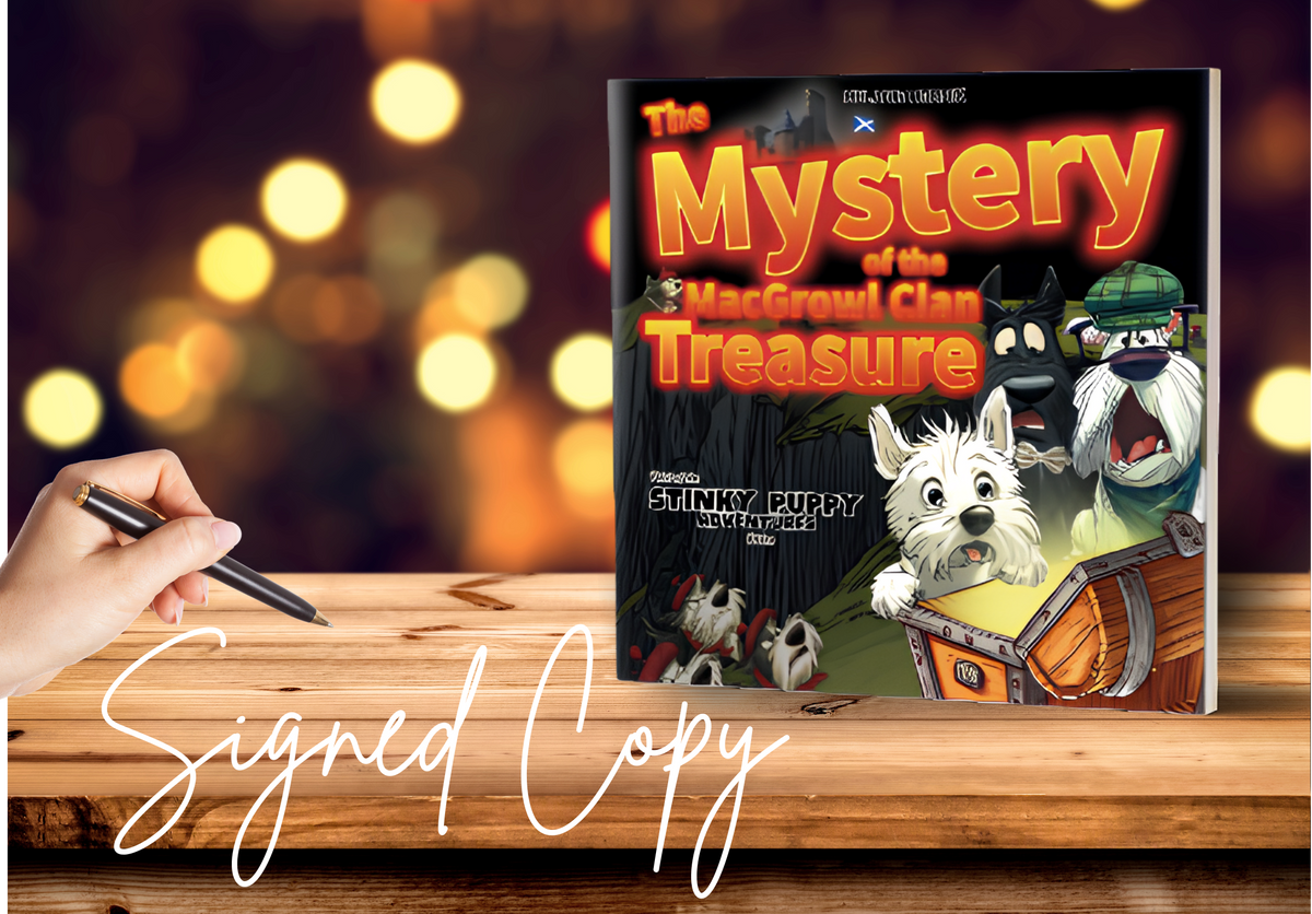 THE MYSTERY OF THE MACGROWL CLAN TREASURE (PAPERBACK). Signed Copy